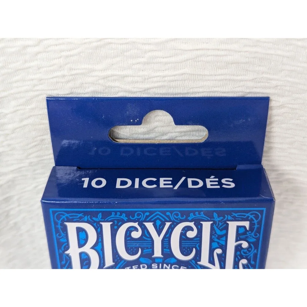 Bicycle - Dice 10 Die Package - 6 Sided - White - 8 Pack